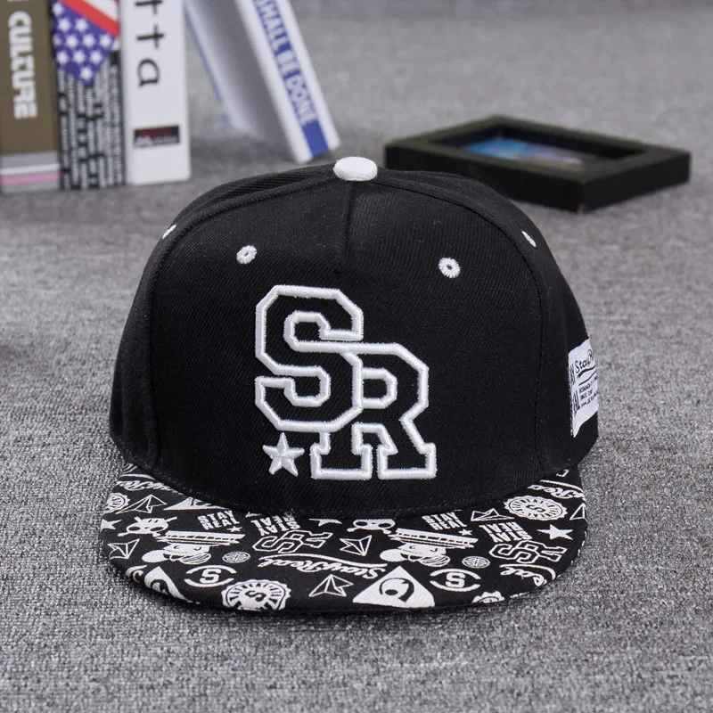 2024 NEW fashion embroidery letter SR baseball cap hip hop hat men and women outdoor sports and leisure flat shade snapback cap
