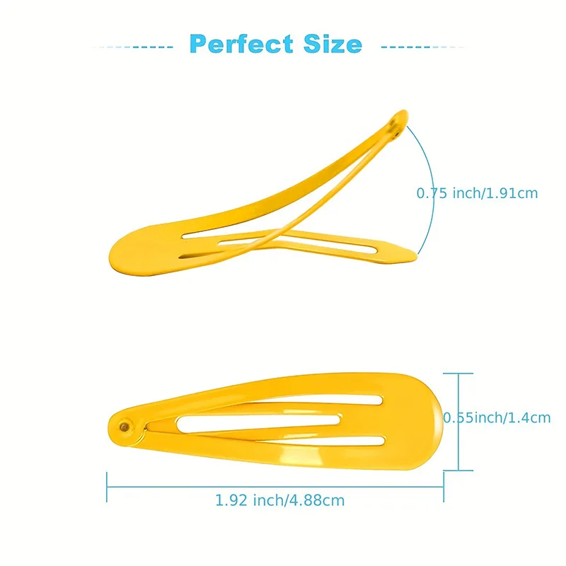 120PCS Colorful Glossy Hair Clips Baking Lacquer Water Drops BB Clips Children Baby Broken Hair Bangs Clips Hair Cards Hair Acce