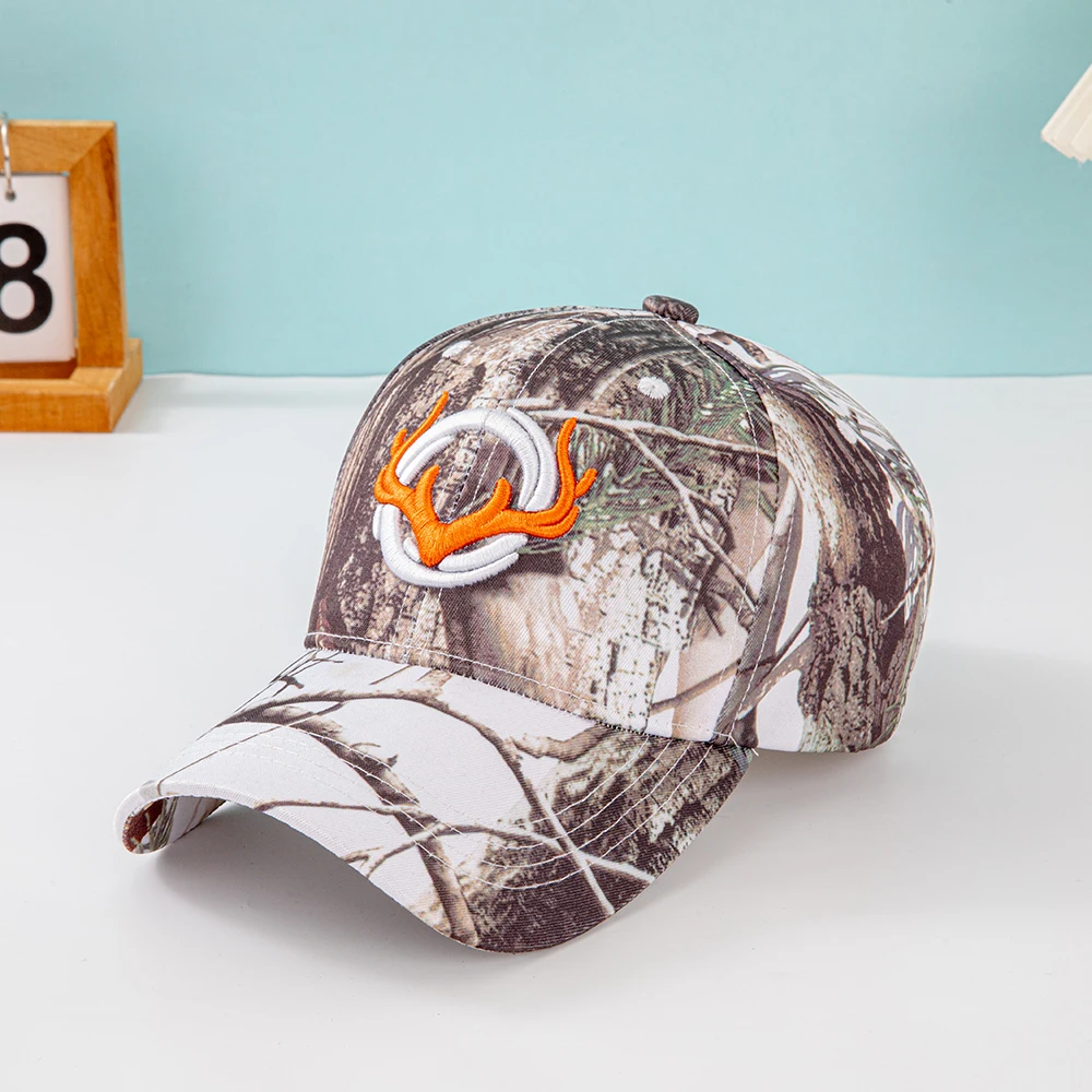 Fashion Horns Embroidery Baseball Caps Men Women Camouflage Tactical Sun Hat Spring Autumn Outdoor Sports Fishing Visors