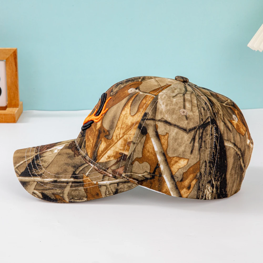 Fashion Horns Embroidery Baseball Caps Men Women Camouflage Tactical Sun Hat Spring Autumn Outdoor Sports Fishing Visors