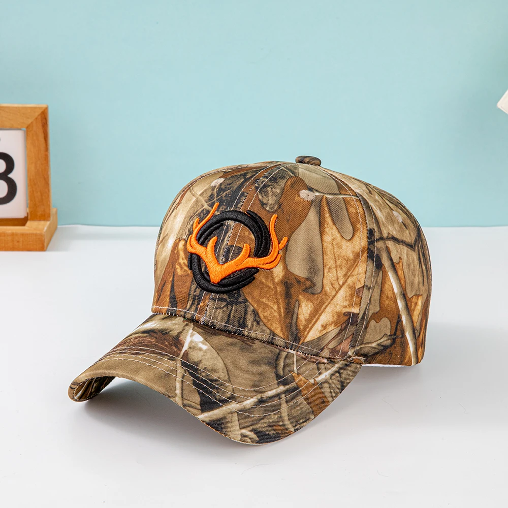 Fashion Horns Embroidery Baseball Caps Men Women Camouflage Tactical Sun Hat Spring Autumn Outdoor Sports Fishing Visors