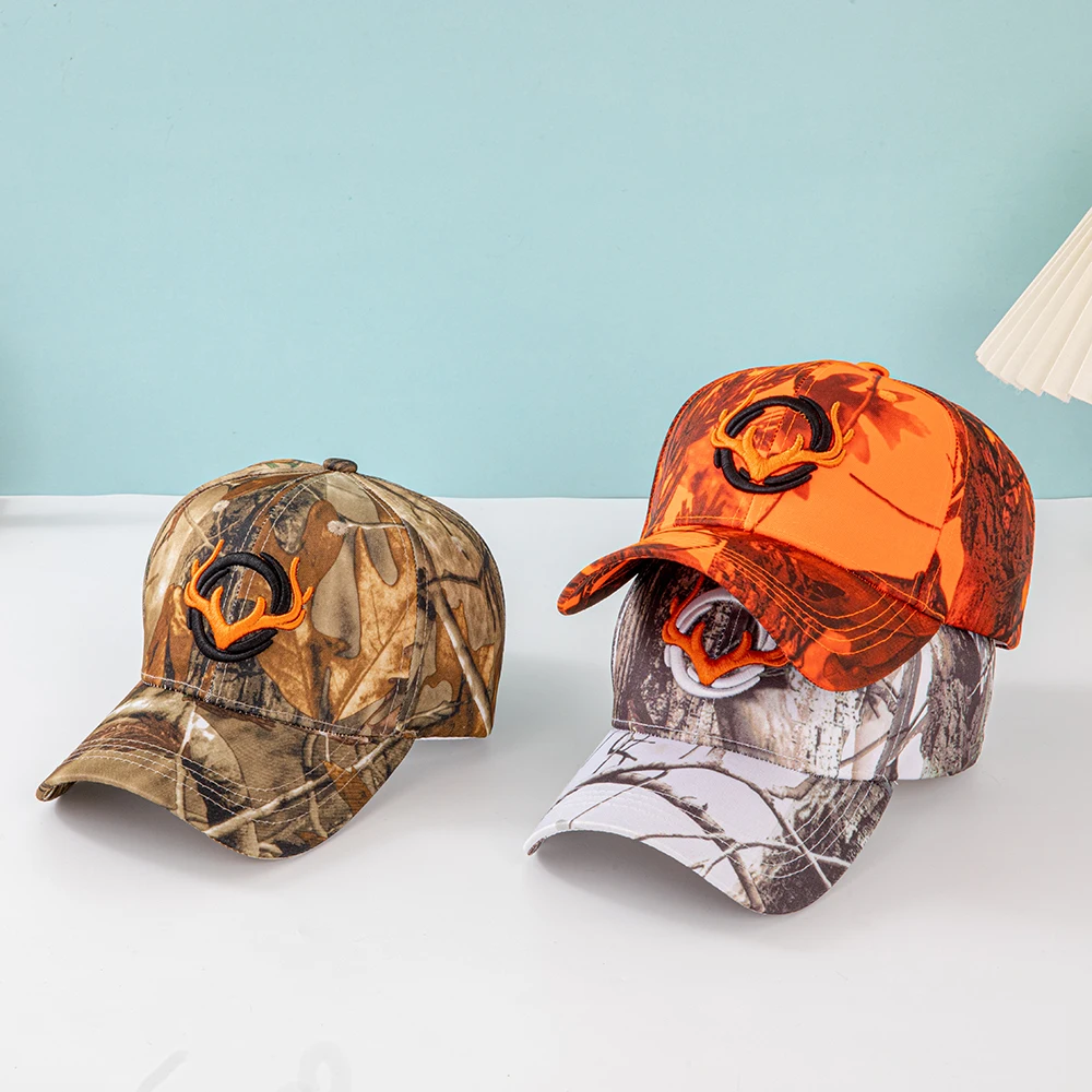 Fashion Horns Embroidery Baseball Caps Men Women Camouflage Tactical Sun Hat Spring Autumn Outdoor Sports Fishing Visors
