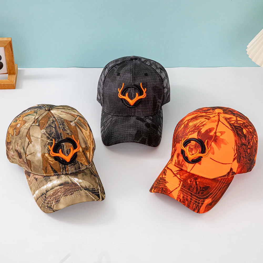 Fashion Horns Embroidery Baseball Caps Men Women Camouflage Tactical Sun Hat Spring Autumn Outdoor Sports Fishing Visors