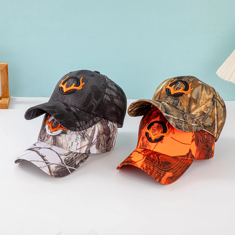 Fashion Horns Embroidery Baseball Caps Men Women Camouflage Tactical Sun Hat Spring Autumn Outdoor Sports Fishing Visors