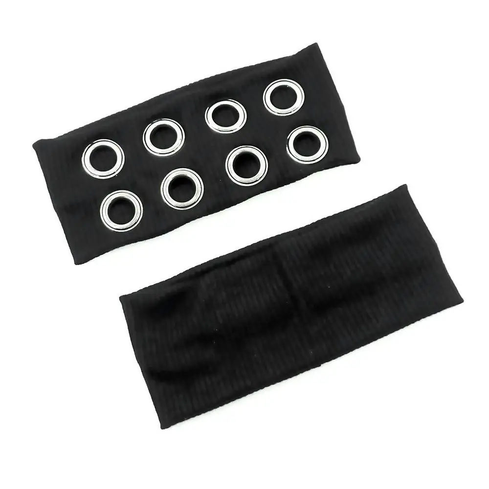 Y2K Girl Hollowed Out Wide Elastic Headband With Eyelets Punk Headwrap Rock Grunge Stretchy Headbands for Women Hair Accessories