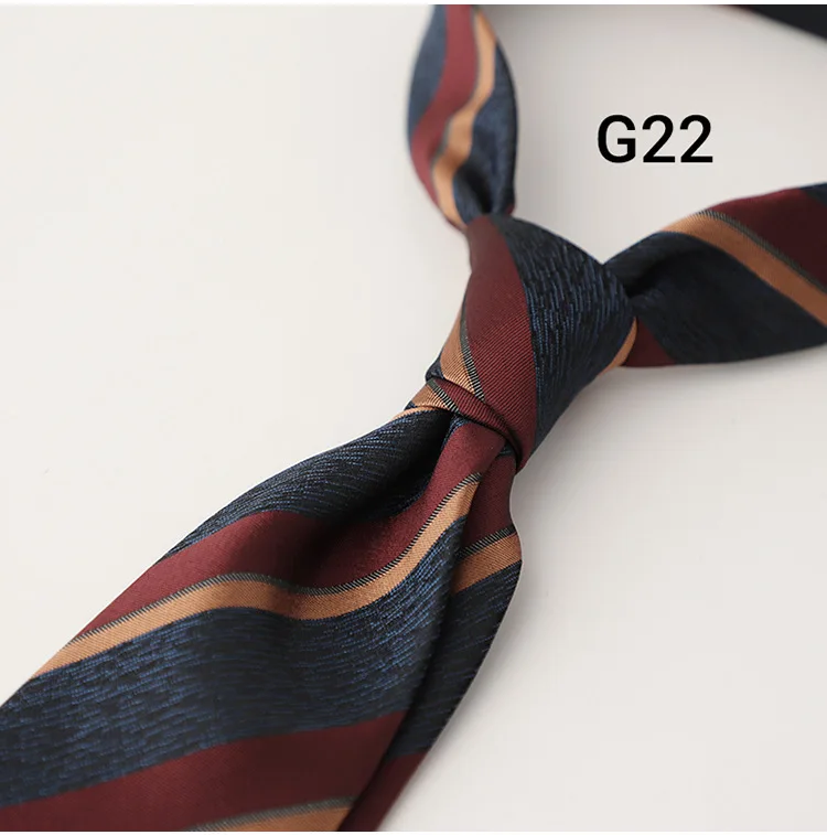 8cm Luxury Silk Neckties Men's Formal Business Ties Paisley Striped Red Navy Neck Tie Handmade Casual Neckwear Skinny Tie Cravat
