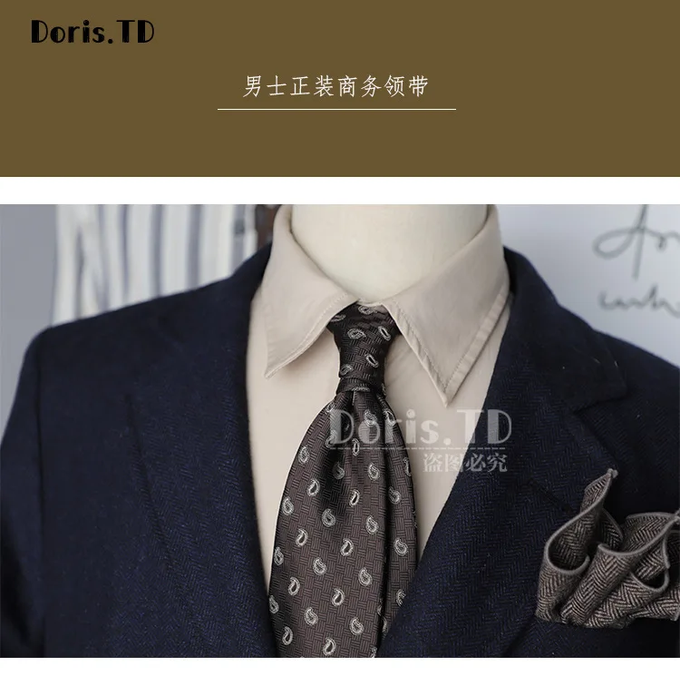 8cm Luxury Silk Neckties Men's Formal Business Ties Paisley Striped Red Navy Neck Tie Handmade Casual Neckwear Skinny Tie Cravat
