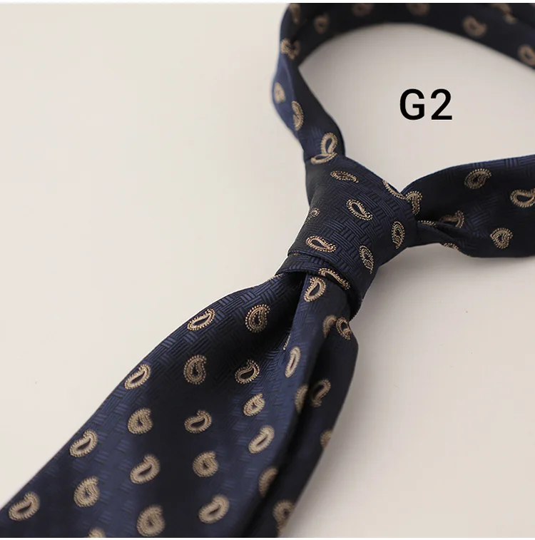 8cm Luxury Silk Neckties Men's Formal Business Ties Paisley Striped Red Navy Neck Tie Handmade Casual Neckwear Skinny Tie Cravat