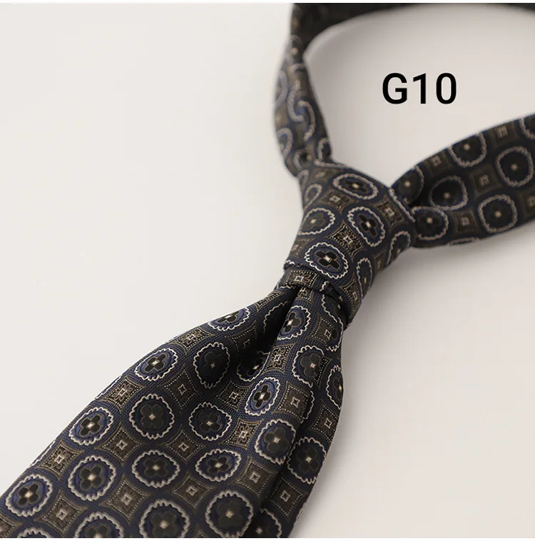 8cm Luxury Silk Neckties Men's Formal Business Ties Paisley Striped Red Navy Neck Tie Handmade Casual Neckwear Skinny Tie Cravat