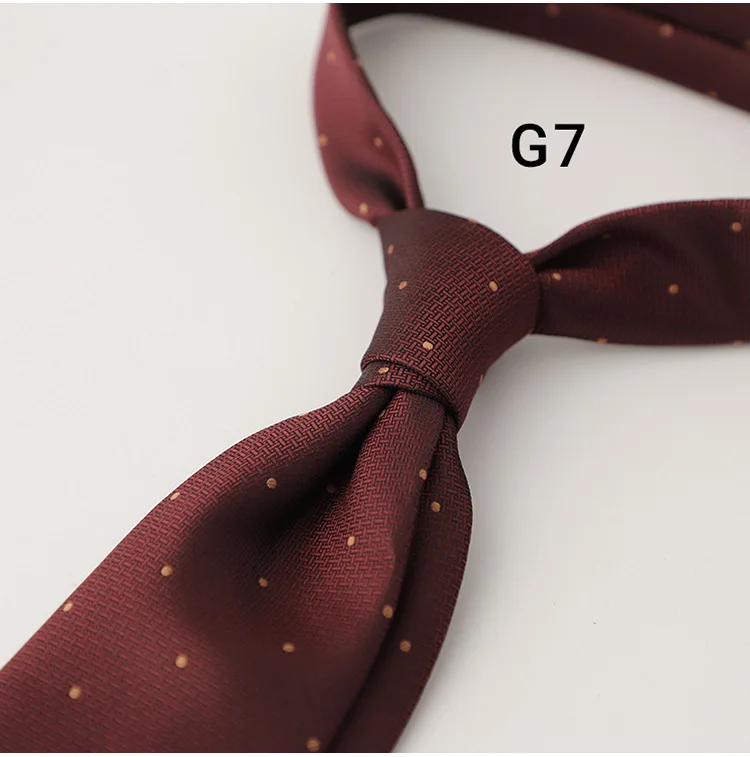 8cm Luxury Silk Neckties Men's Formal Business Ties Paisley Striped Red Navy Neck Tie Handmade Casual Neckwear Skinny Tie Cravat