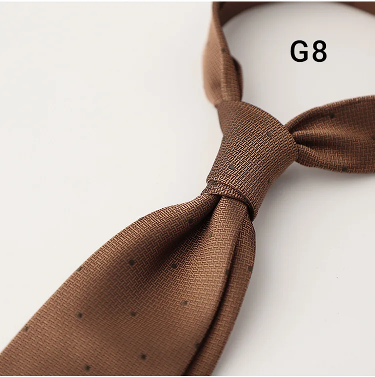 8cm Luxury Silk Neckties Men's Formal Business Ties Paisley Striped Red Navy Neck Tie Handmade Casual Neckwear Skinny Tie Cravat