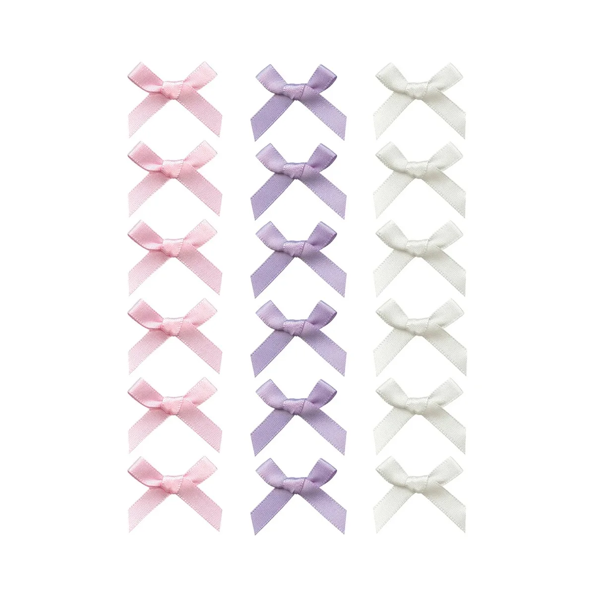 18pcs Women Hair Accessories Set Colorful Ribbons Bows Hair Clips Cute Hair Claw Straps Fashionable Sweet Silk Ribbon Hairpin