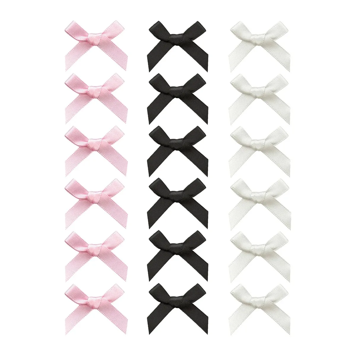 18pcs Women Hair Accessories Set Colorful Ribbons Bows Hair Clips Cute Hair Claw Straps Fashionable Sweet Silk Ribbon Hairpin