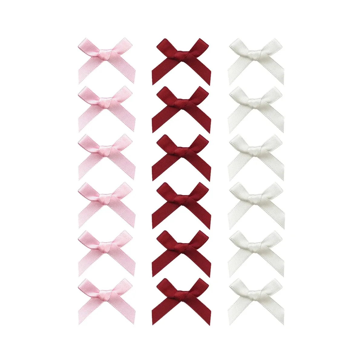 18pcs Women Hair Accessories Set Colorful Ribbons Bows Hair Clips Cute Hair Claw Straps Fashionable Sweet Silk Ribbon Hairpin