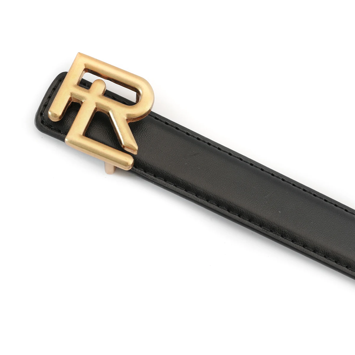Narrow Female Cowhide Luxury Designer Brand Letter Buckle Belt Women Genuine Real Leather Dress Strap for Jeans Waistband 23mm