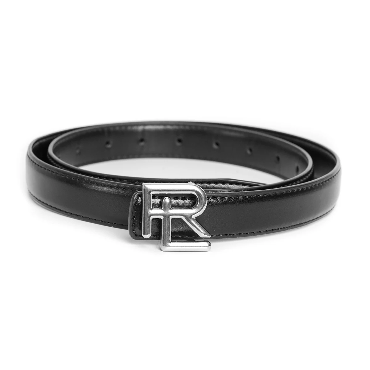Narrow Female Cowhide Luxury Designer Brand Letter Buckle Belt Women Genuine Real Leather Dress Strap for Jeans Waistband 23mm