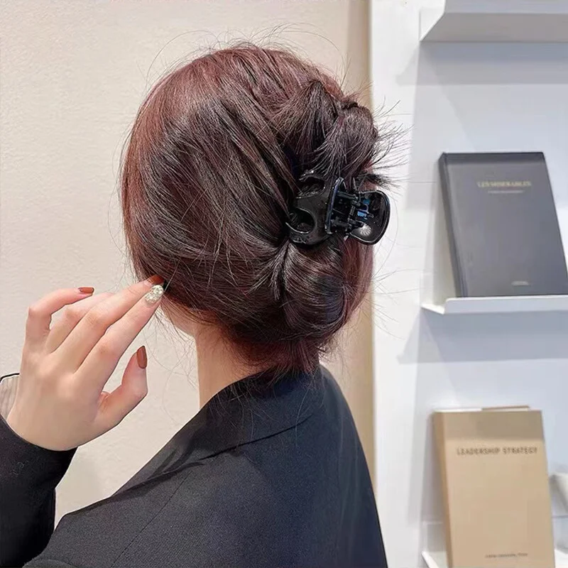 1/5pcs Simple Pumpkin Hair Clip for Women Elegant Daily Wear Ponytail Clip Fashion Girl Shark Clip Hair Accessories