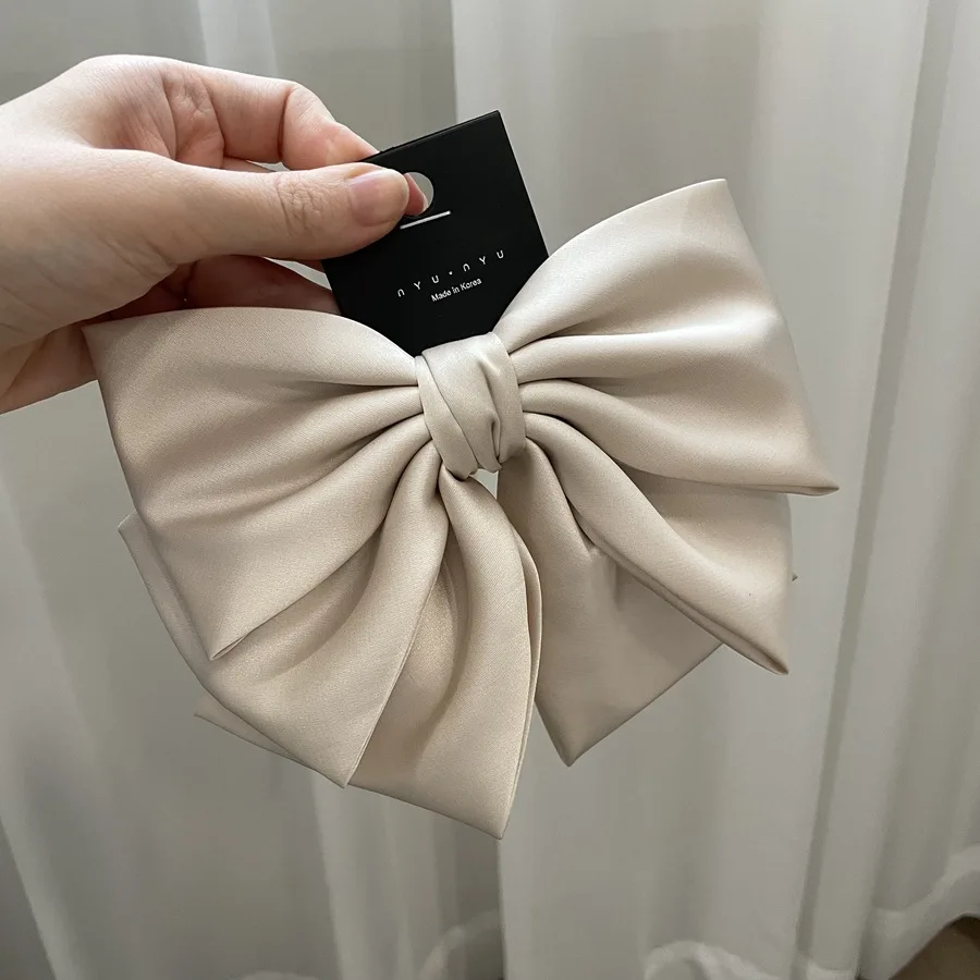 1pc Korean version autumn and winter new black bow hair clip, hair clip, back of the head clip, top clip, hair accessory