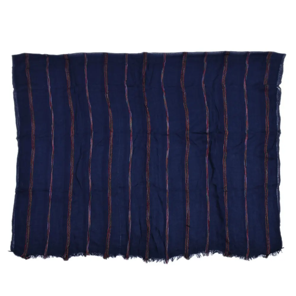 Cotton Linen Fashion Striped Men Scarf Autumn Winter Warm Scarves Short Tassel Bufanda Male Accessories Pashmina Shawl