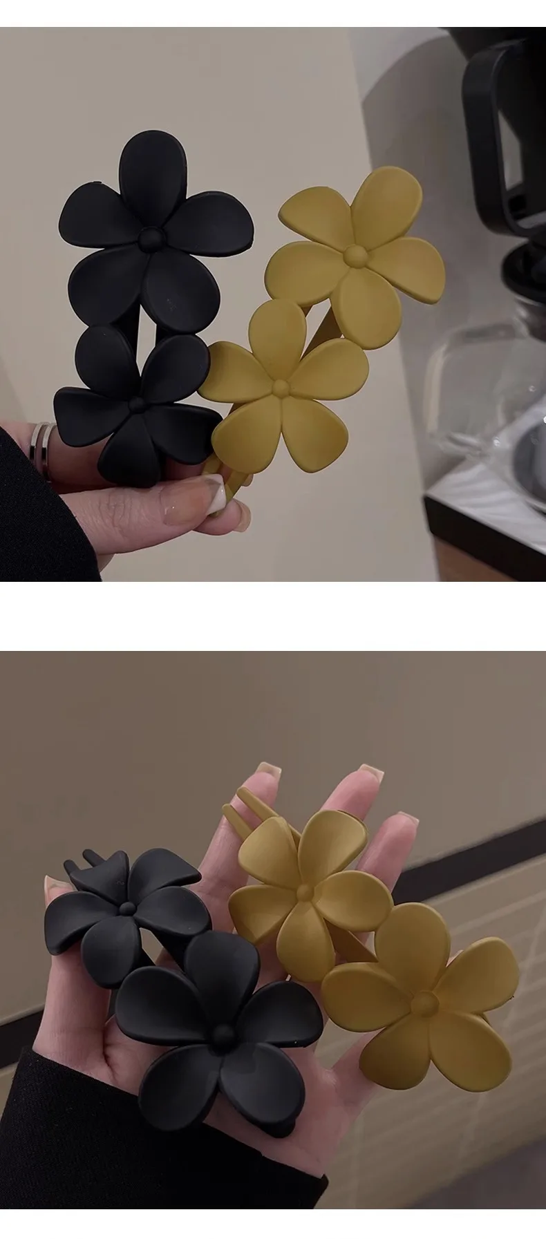 New Hair Clips Accessories Elegant Fashion Frosted Butterfly Flower Barrettes Women Simplicity Hairpins Simple Duckbill Headwear