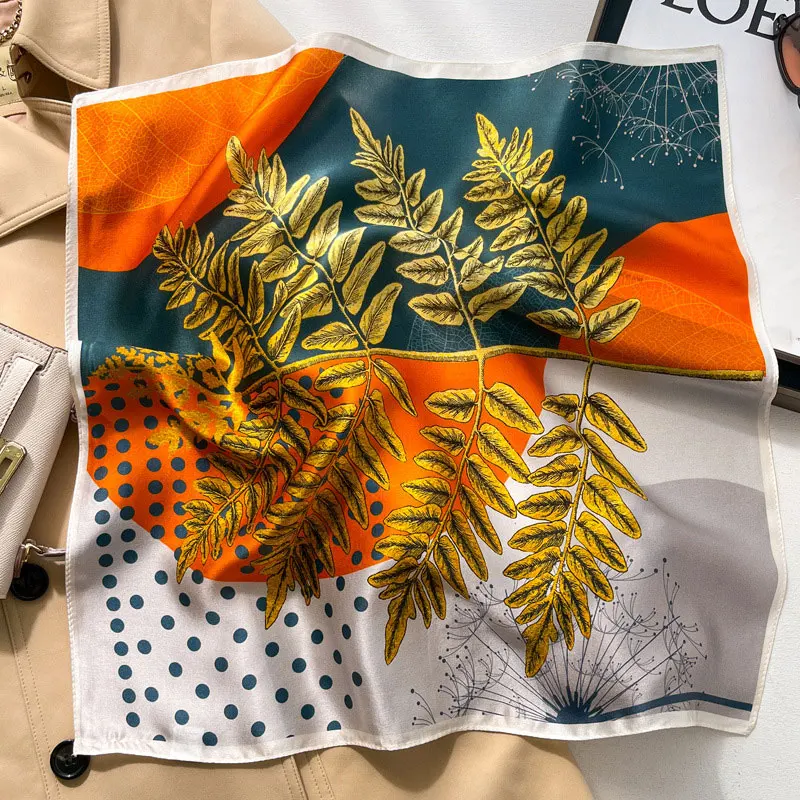 Luxury Brand 100% Real Silk Scarf Women Square Neck Tie Shawls Wraps for Ladies Foulard Scarves Pashmina Female Hijab Bandana