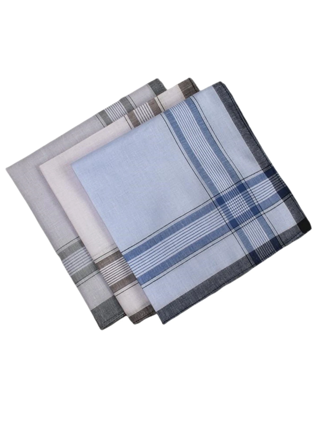 38cm Vintage Satin Cotton Handkerchief, Classic and Soft, Sweat Wicking Home Decoration, Gift for Elders, 9PCS, Thin Version