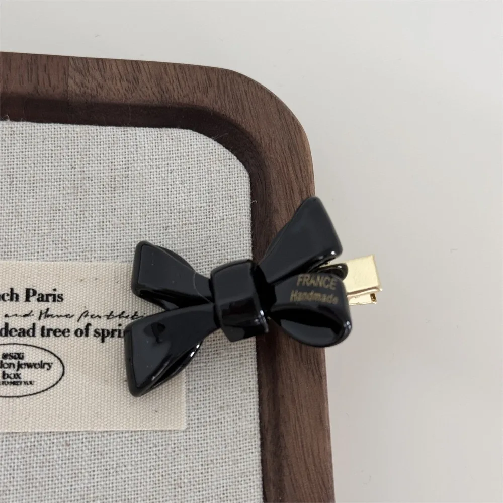 New Korean Bow Hair Clip Elegant Acetate Hair Accessory Hair Clamps Girl Women Duckbill Clip