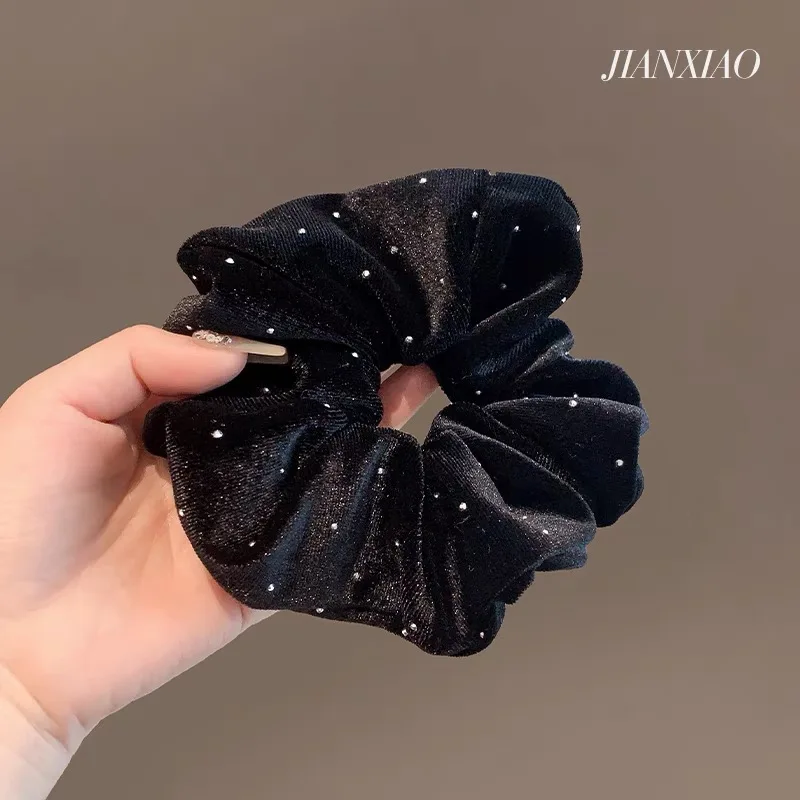 korea velvet scrunchie oversize for women red hair rubber bands girls elastic big hair tie adult maxi scrunchies hair accessorie
