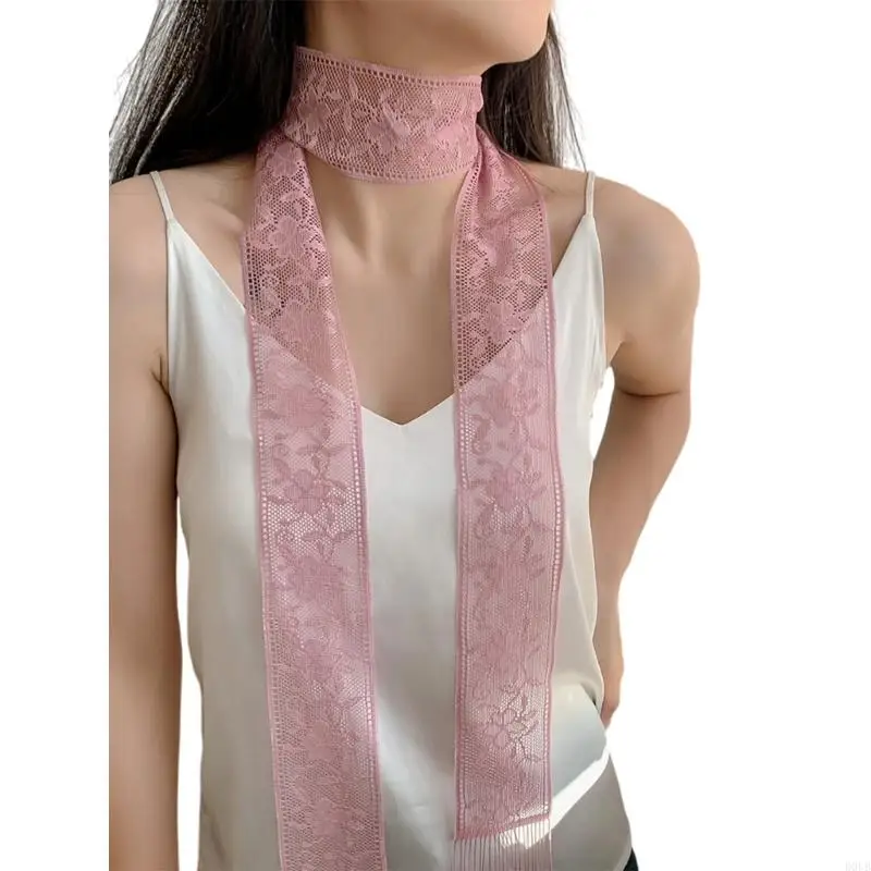 Fashionable Lace Wrap Evening Party Scarves Daily Commute Soft Neckerchief for Fashionable Women