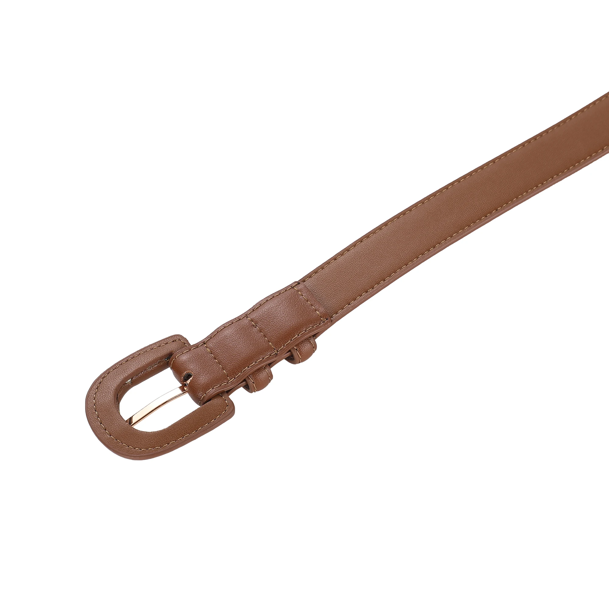 Fashion Women's Leather Belt Luxury Skinny Thin Designer Belts Women's Vintage Buckle Waistband Versatile Decor Coat Dress Jeans