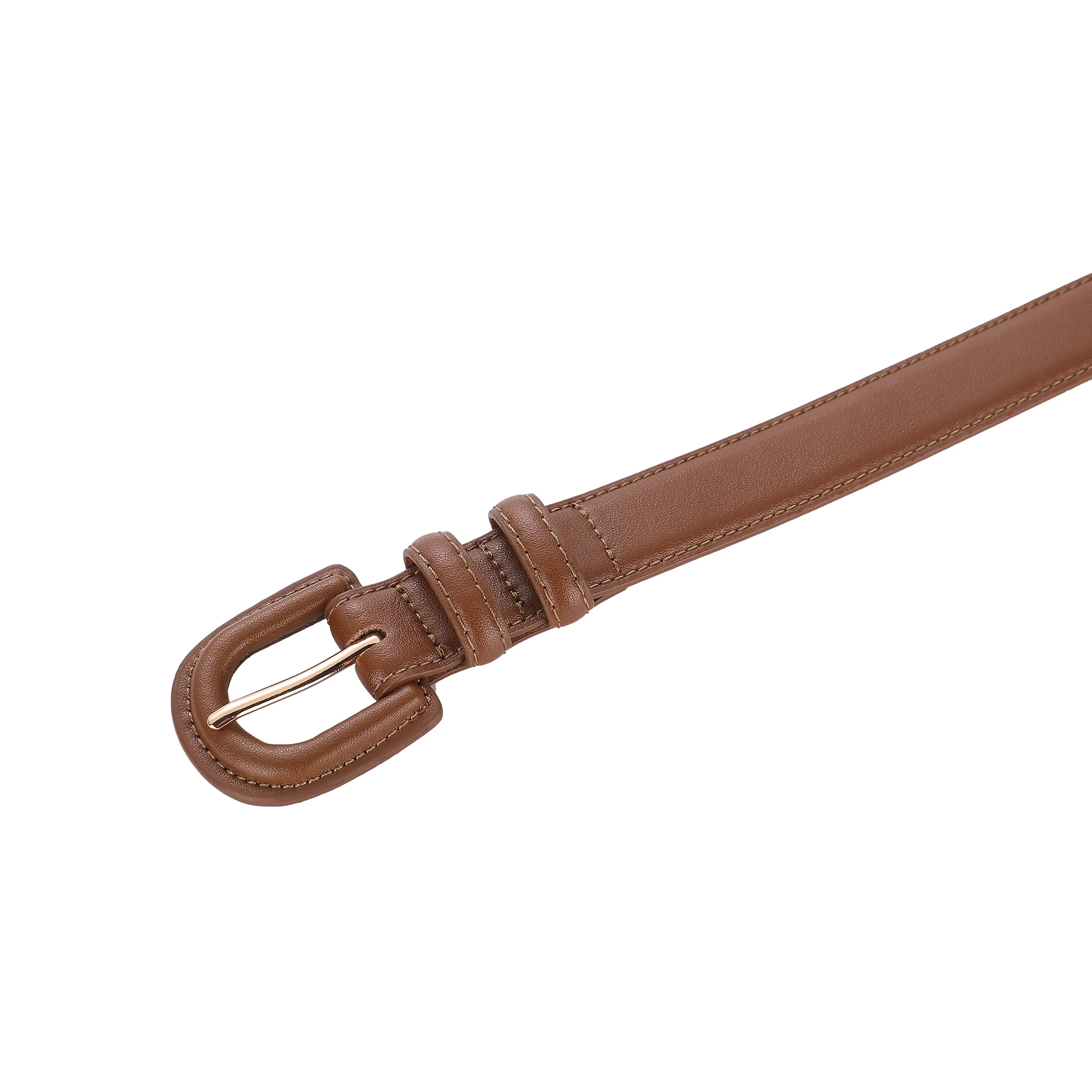 Fashion Women's Leather Belt Luxury Skinny Thin Designer Belts Women's Vintage Buckle Waistband Versatile Decor Coat Dress Jeans