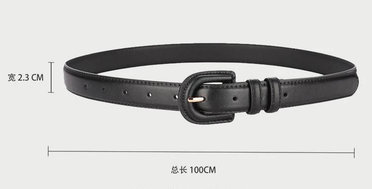 Fashion Women's Leather Belt Luxury Skinny Thin Designer Belts Women's Vintage Buckle Waistband Versatile Decor Coat Dress Jeans