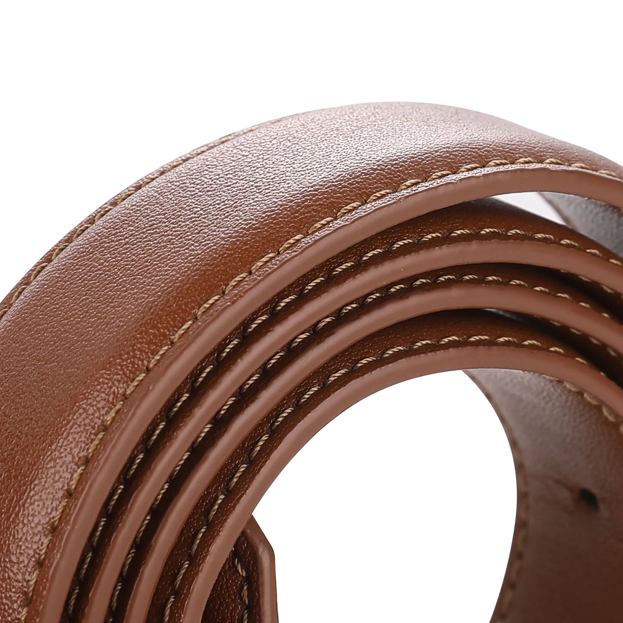 Fashion Women's Leather Belt Luxury Skinny Thin Designer Belts Women's Vintage Buckle Waistband Versatile Decor Coat Dress Jeans