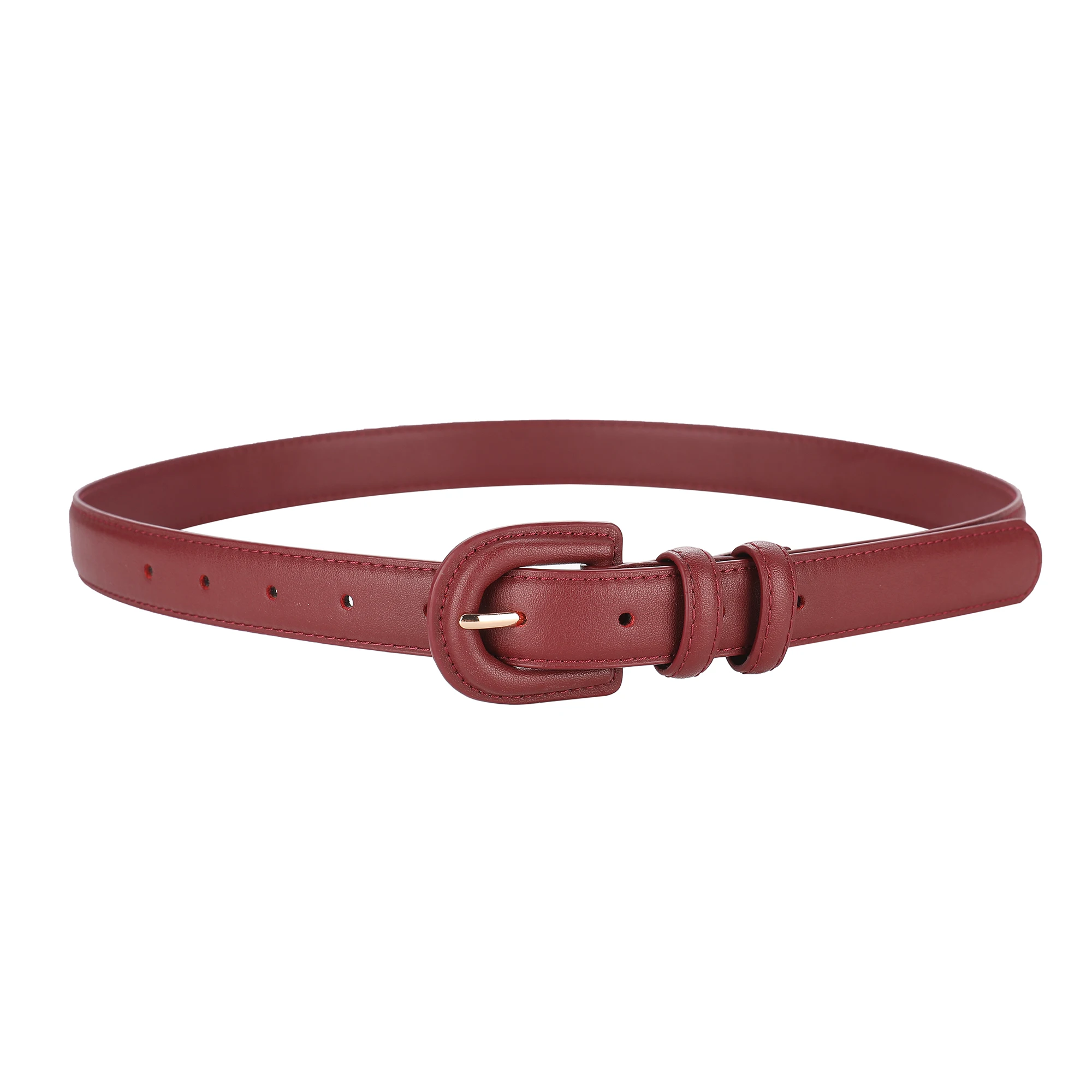 Fashion Women's Leather Belt Luxury Skinny Thin Designer Belts Women's Vintage Buckle Waistband Versatile Decor Coat Dress Jeans