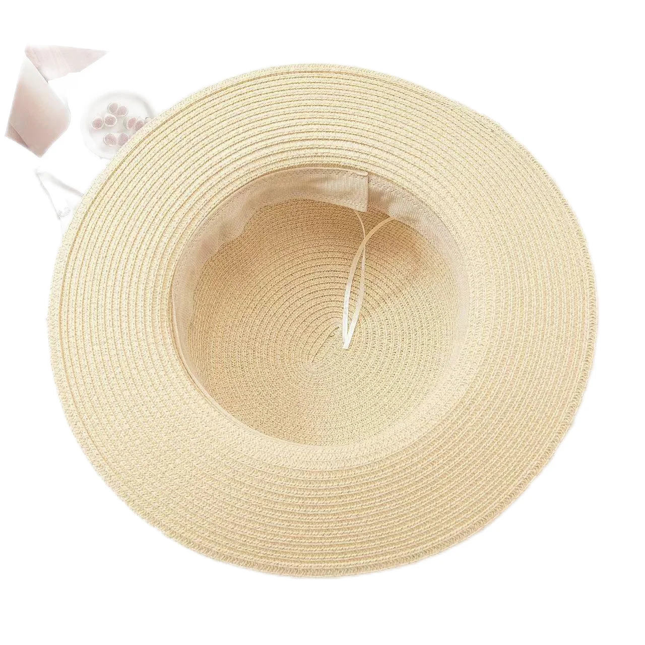 Korean Summer Men's and Women's Top Hats Straw Hats Sunshade Sunscreen Hats Beach Vacation Travel Hat