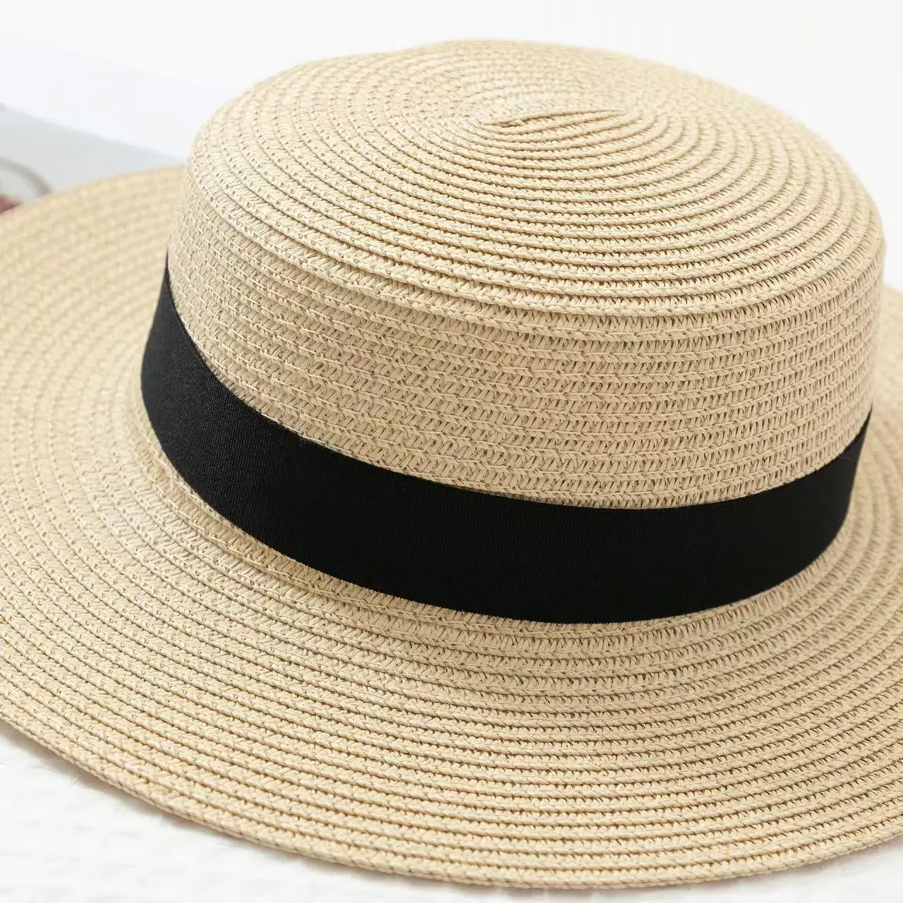 Korean Summer Men's and Women's Top Hats Straw Hats Sunshade Sunscreen Hats Beach Vacation Travel Hat