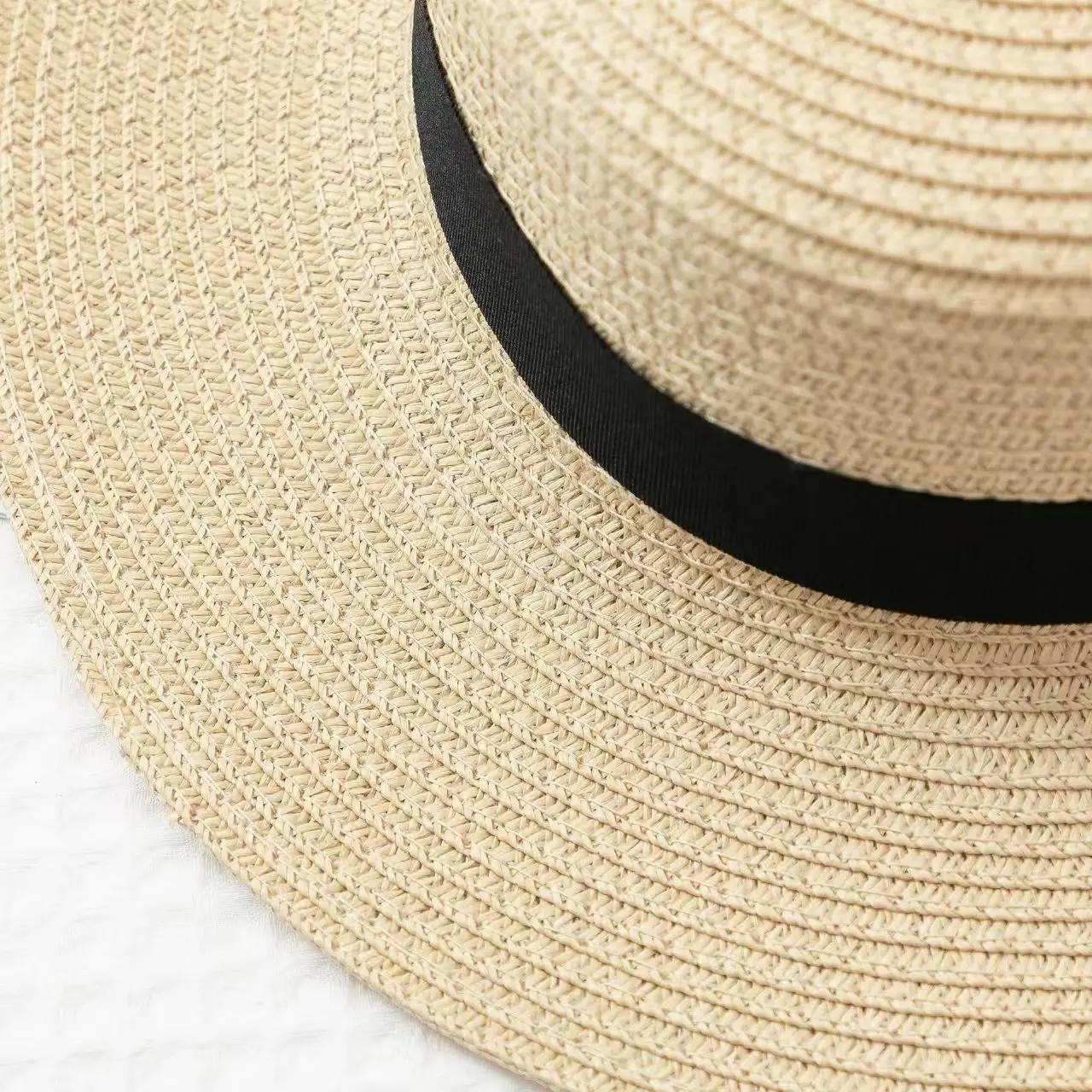 Korean Summer Men's and Women's Top Hats Straw Hats Sunshade Sunscreen Hats Beach Vacation Travel Hat