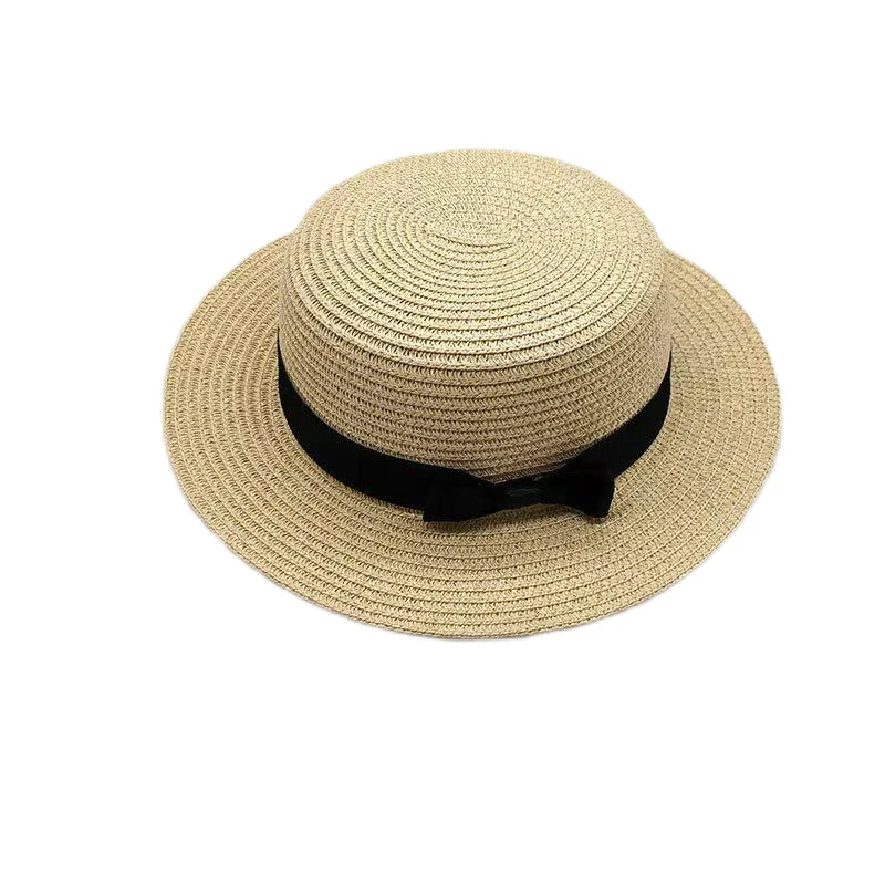 Korean Summer Men's and Women's Top Hats Straw Hats Sunshade Sunscreen Hats Beach Vacation Travel Hat