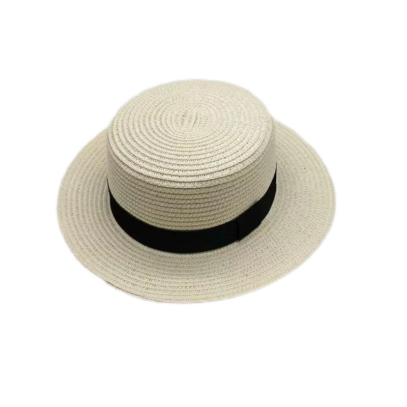 Korean Summer Men's and Women's Top Hats Straw Hats Sunshade Sunscreen Hats Beach Vacation Travel Hat