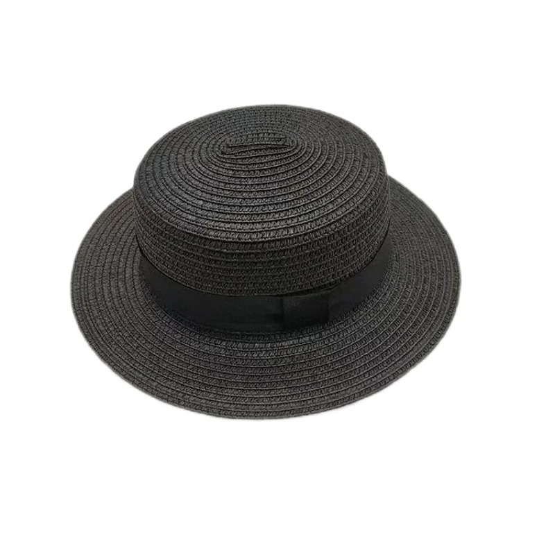 Korean Summer Men's and Women's Top Hats Straw Hats Sunshade Sunscreen Hats Beach Vacation Travel Hat