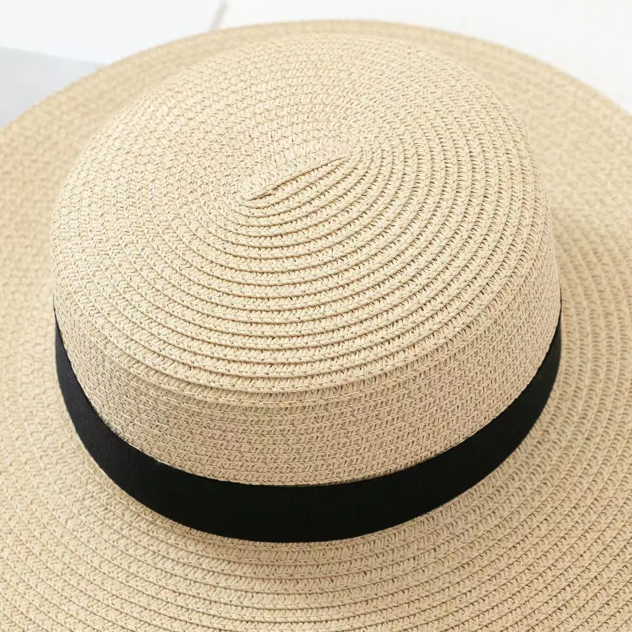 Korean Summer Men's and Women's Top Hats Straw Hats Sunshade Sunscreen Hats Beach Vacation Travel Hat