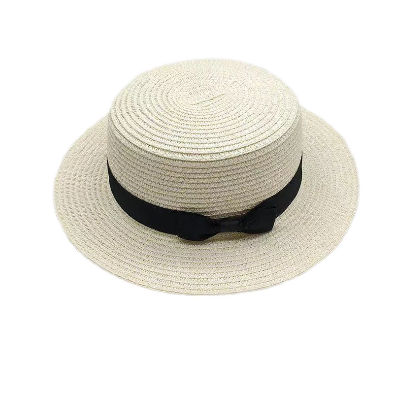 Korean Summer Men's and Women's Top Hats Straw Hats Sunshade Sunscreen Hats Beach Vacation Travel Hat