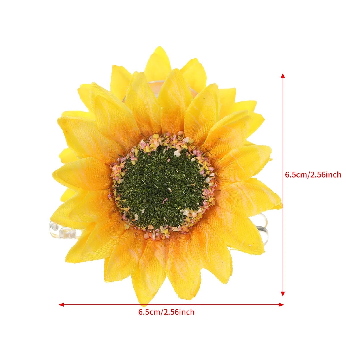 AWAYTR Sweet Flower Hair Clips Fun Sunflower Stripe Hair Claw Hairpin for Women Floral Claws Fashion Girl Hair Accessories Gift