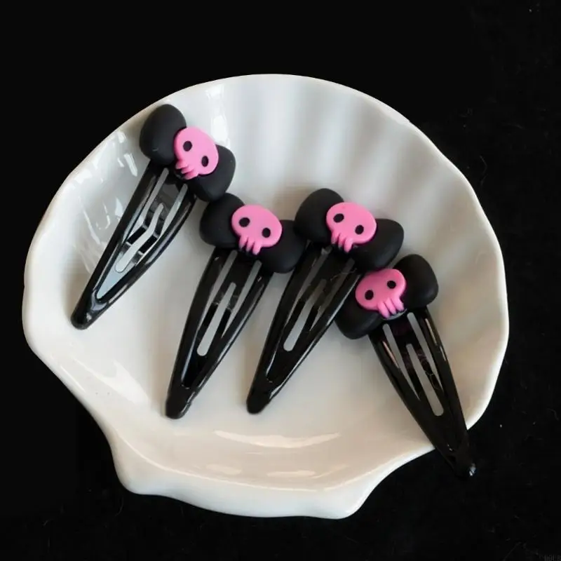 Hairpin Skull Bobby Pins JK Hair Clip Bows Hair Clip Bows Barrette Skull Hairpin Bows Hairpin Jk Hair Accessories