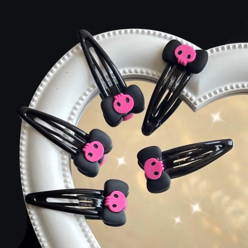 Hairpin Skull Bobby Pins JK Hair Clip Bows Hair Clip Bows Barrette Skull Hairpin Bows Hairpin Jk Hair Accessories