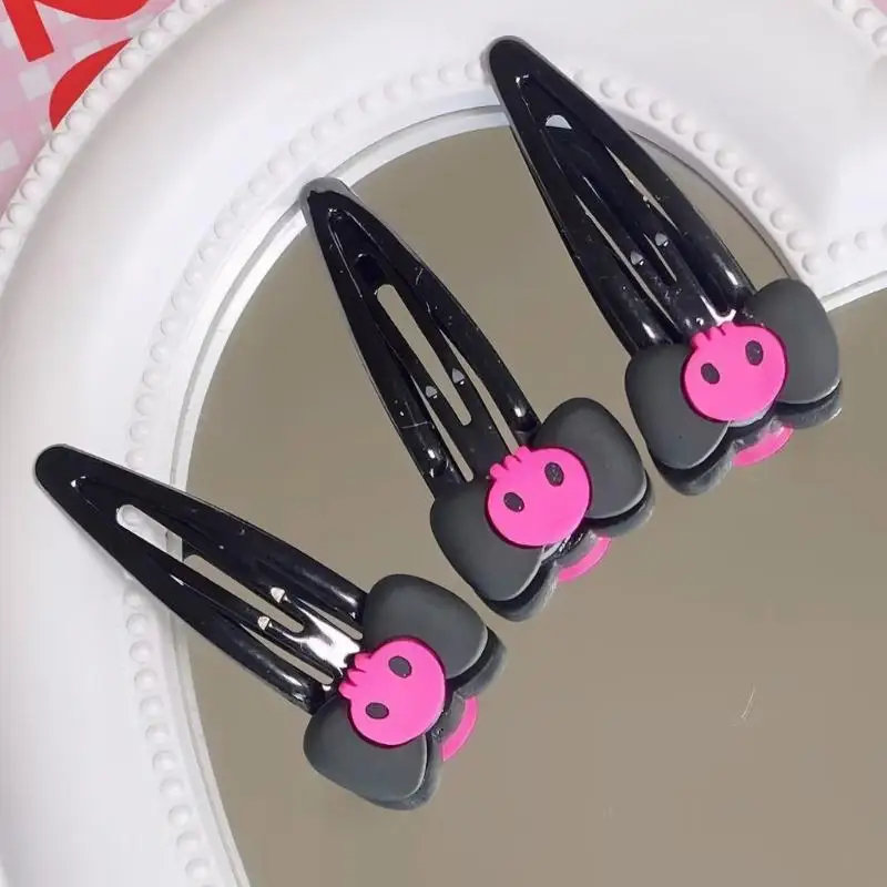 Hairpin Skull Bobby Pins JK Hair Clip Bows Hair Clip Bows Barrette Skull Hairpin Bows Hairpin Jk Hair Accessories