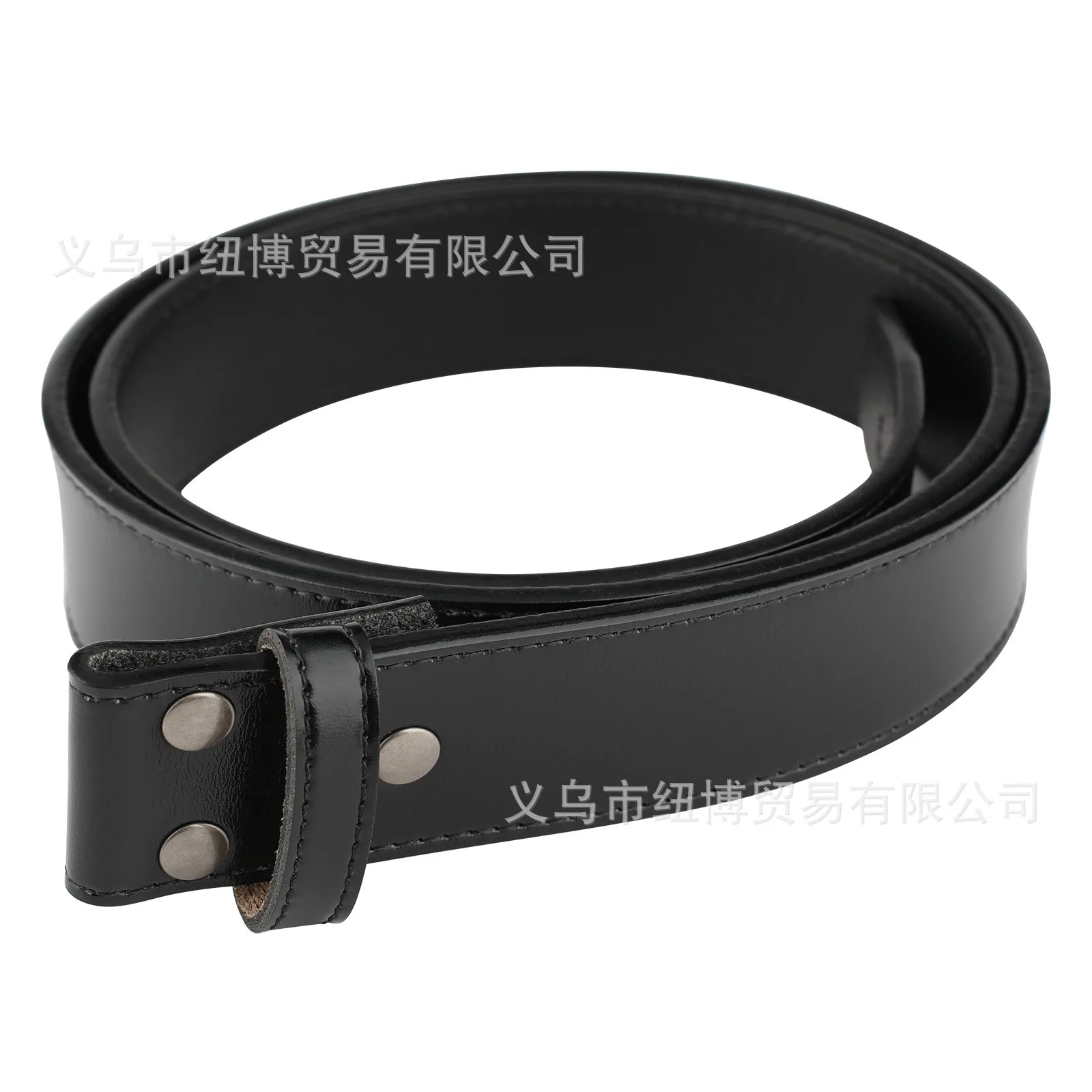 Men's PU Leather Pin Buckle Belt Business Leisure Belt 2025 Fashion Black Coffee white Waist Belt Unisex No buckle Belt