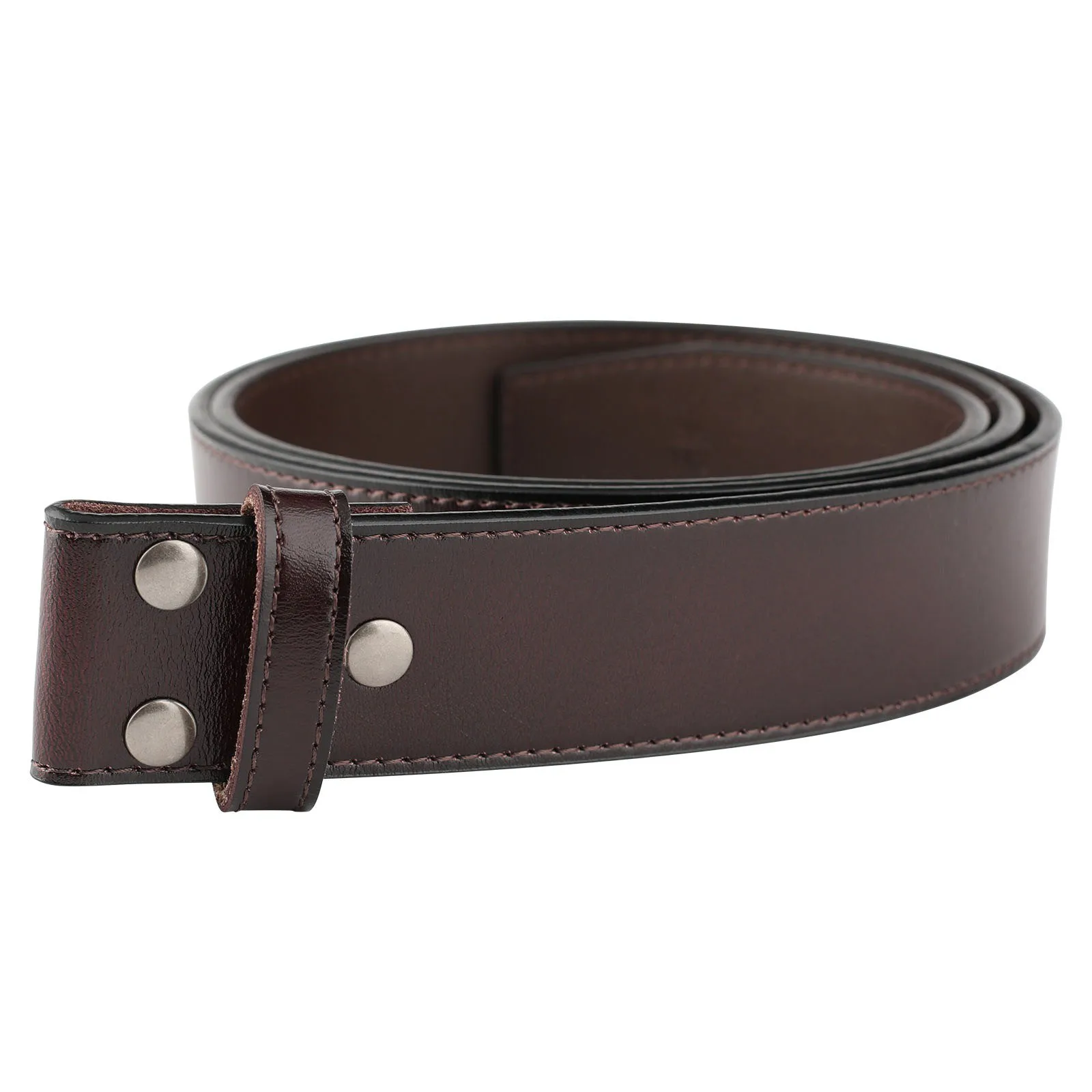 Men's PU Leather Pin Buckle Belt Business Leisure Belt 2025 Fashion Black Coffee white Waist Belt Unisex No buckle Belt