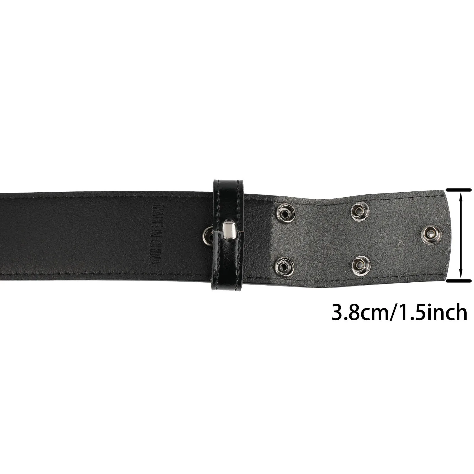Men's PU Leather Pin Buckle Belt Business Leisure Belt 2025 Fashion Black Coffee white Waist Belt Unisex No buckle Belt