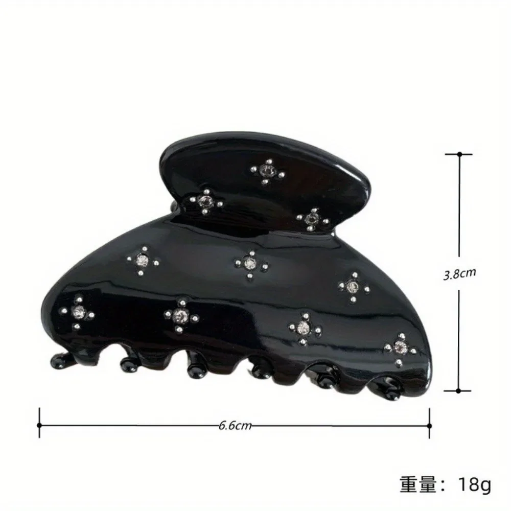 New 2025 Shinning Crystal Stars Acetate Hair Claw Clips for Women Girls Luxury Medium Size Catch Grip Styling Hair Accessories